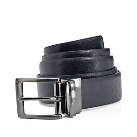 English Laundry Reversible Crosshatch Leather belt - Picture 1 of 3